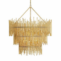 Russell Luxury 3-Tier Metal Chandelier Lighting for Living Room