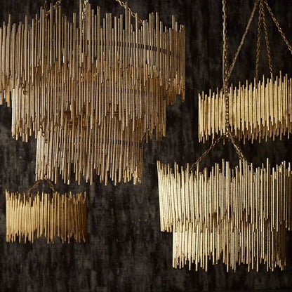 Russell Luxury 3-Tier Metal Chandelier Lighting for Living Room