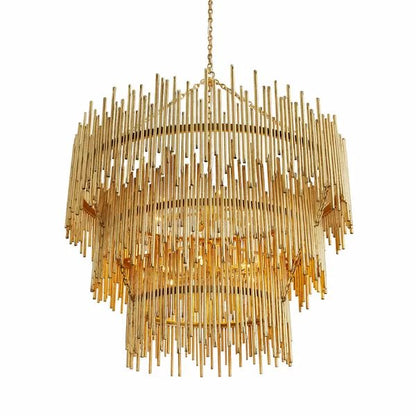 Russell Luxury 3-Tier Metal Chandelier Lighting for Living Room