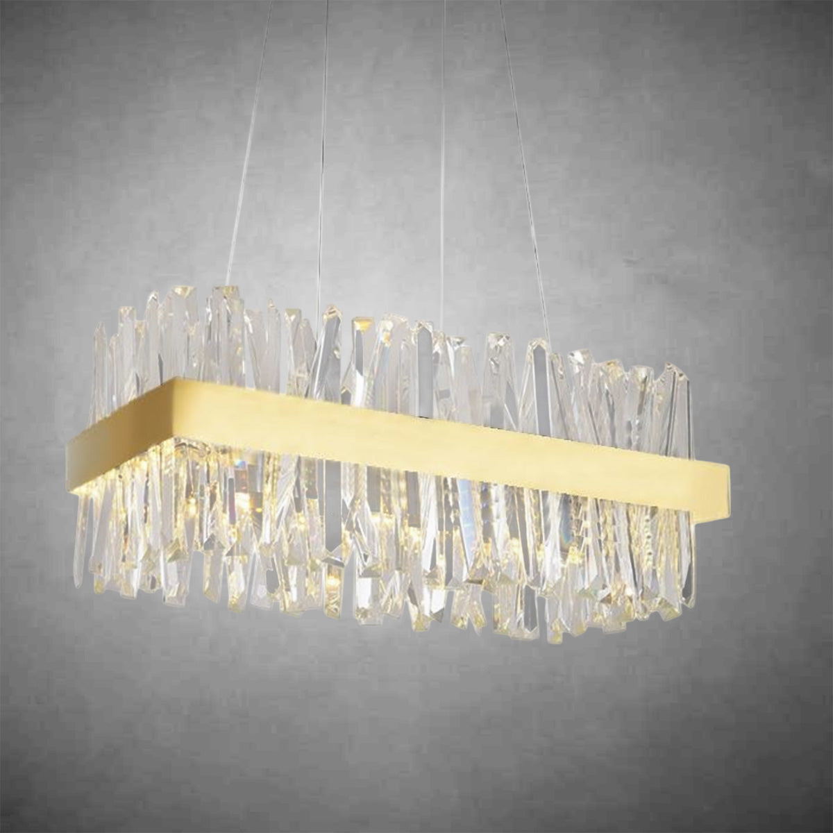Arsenio Rectangular Crystal Chandelier