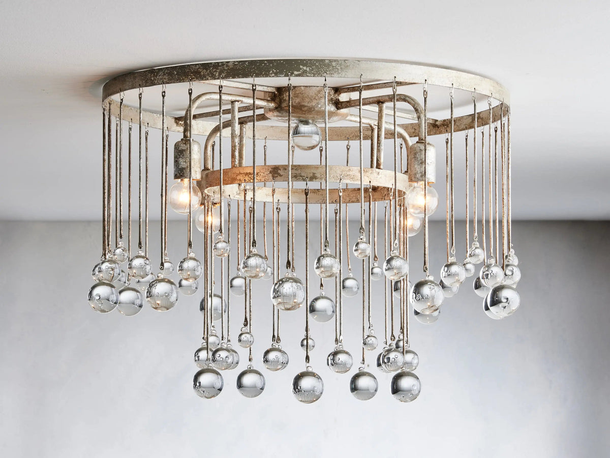 Crystal Ball Averline Flushmount