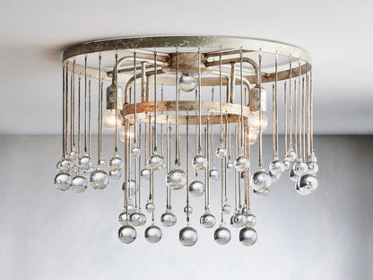 Crystal Ball Averline Flushmount