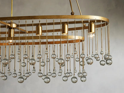 Averline Crystal Ball 7 Light Chandelier