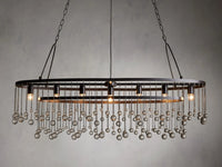 Crystal Ball Averline 7 Light Oval Chandelier