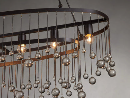 Averline Crystal Ball 7 Light Chandelier