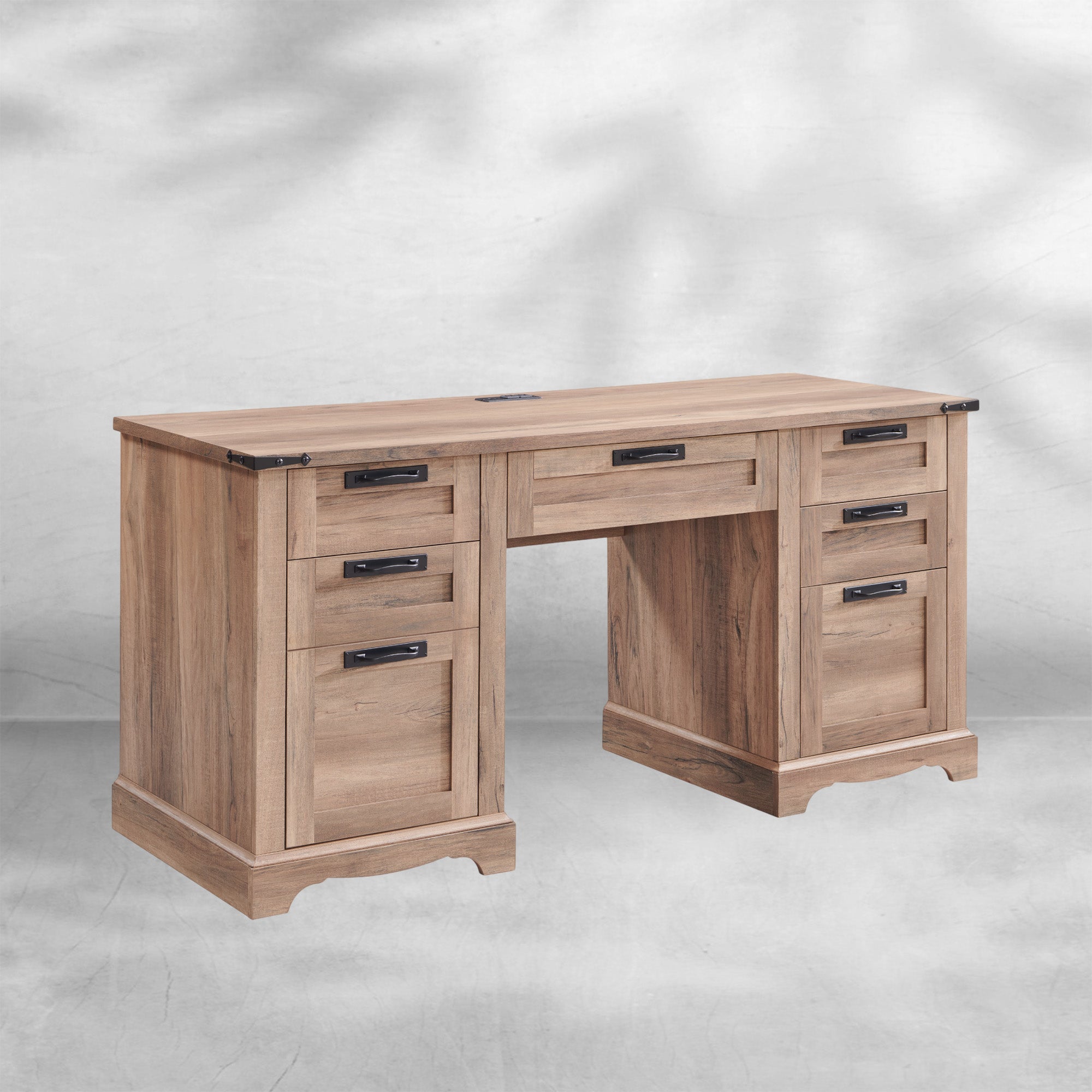 Farmhouse Executive Desk 60" with Charging Station
