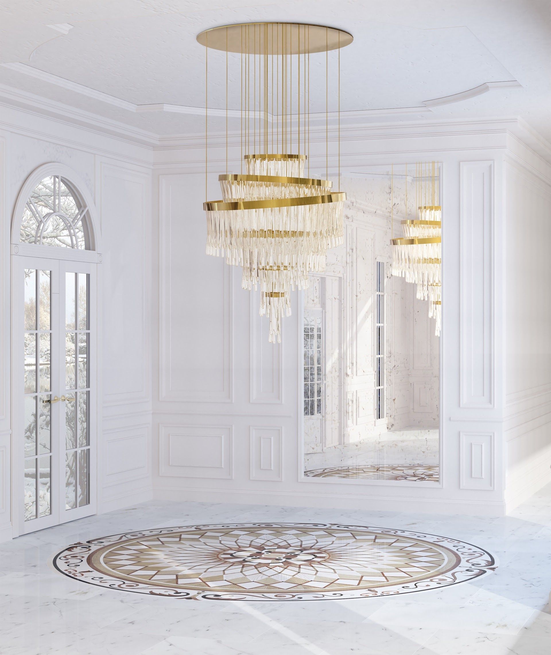 Babel 50 Light Crystal Modern Chandelier