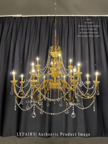 Baroque Revival  Crystal Chandelier with Jewelry-Level Craft and Crystals
