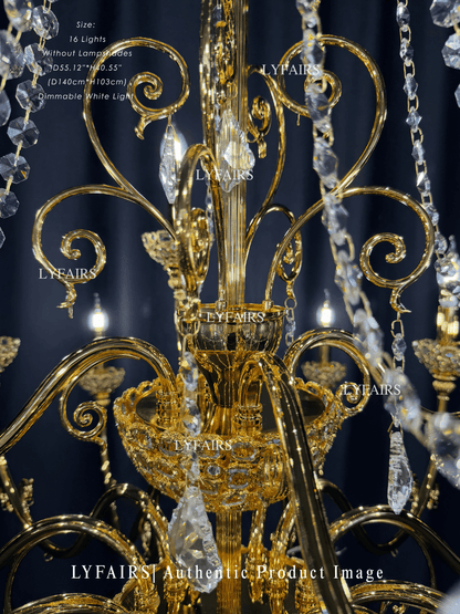 Baroque Revival  Crystal Chandelier with Jewelry-Level Craft and Crystals