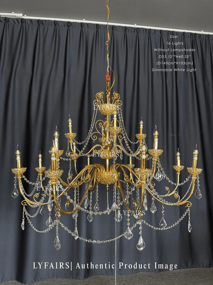 Baroque Revival  Crystal Chandelier with Jewelry-Level Craft and Crystals
