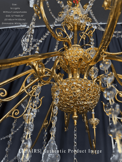 Baroque Revival  Crystal Chandelier with Jewelry-Level Craft and Crystals