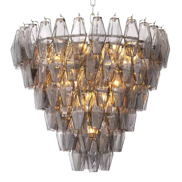 Benini S Modern Chandelier Smoke