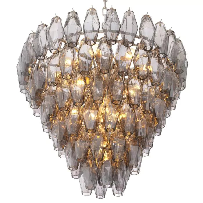 Benini S Modern Chandelier Smoke