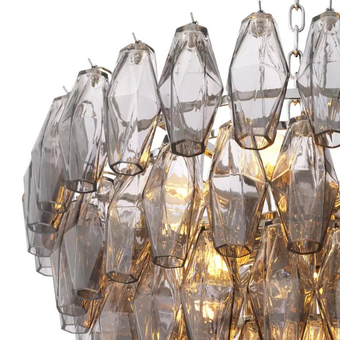 Benini S Modern Chandelier Smoke