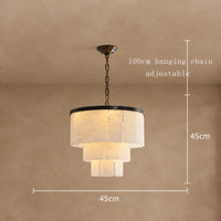 Black Copper Alabaster Chandelier 18"-43"