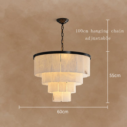 Black Copper Alabaster Chandelier 18"-43"