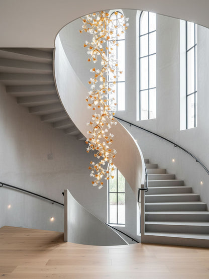 Brass Maple Branch Chandelier - Vakkerlight