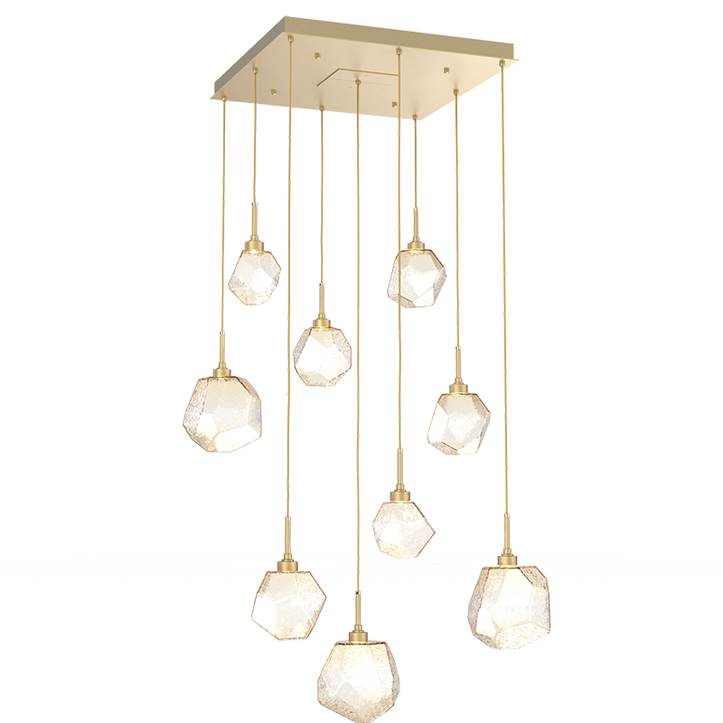 Art Twisted Square Chandelier