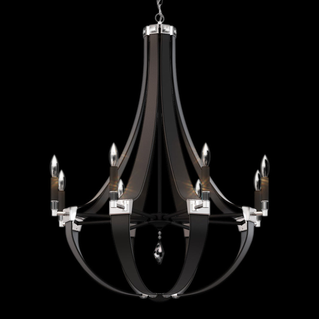 Crystal Empire Chandelier 30"