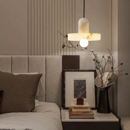 Kamilla  Alabaster Kitchen Island Pendant Lamp