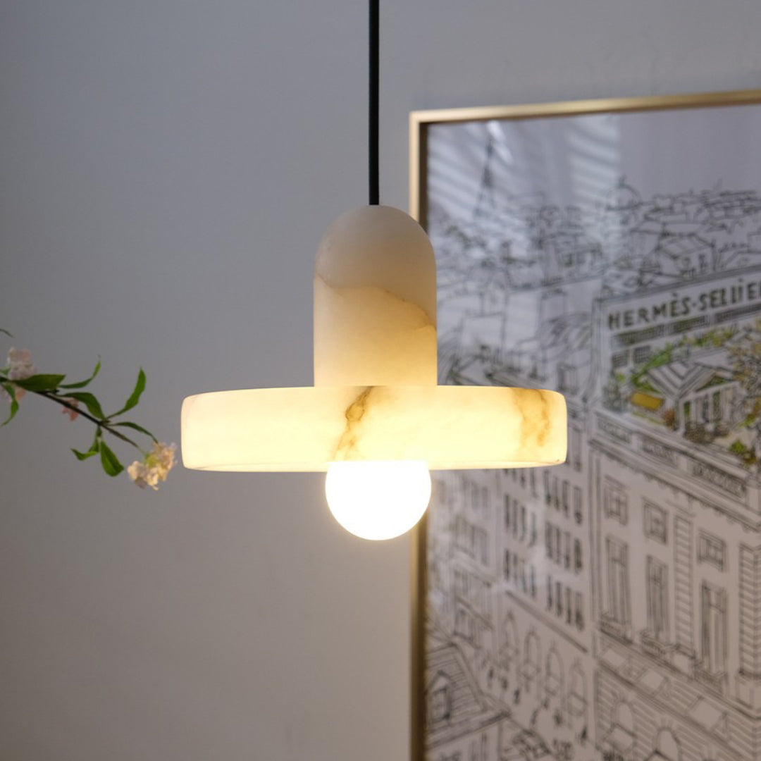 Kamilla  Alabaster Kitchen Island Pendant Lamp