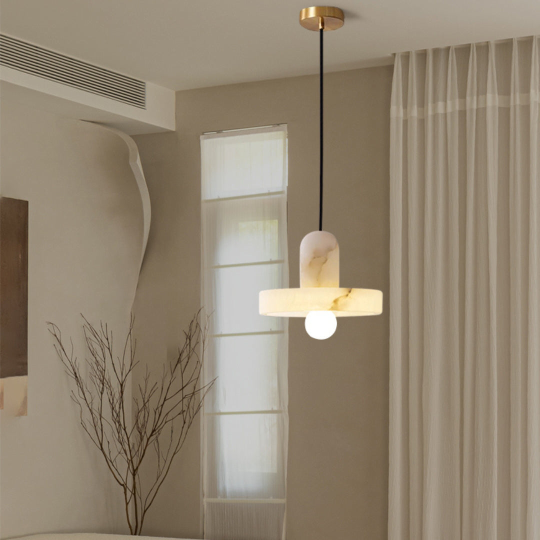 Kamilla  Alabaster Kitchen Island Pendant Lamp