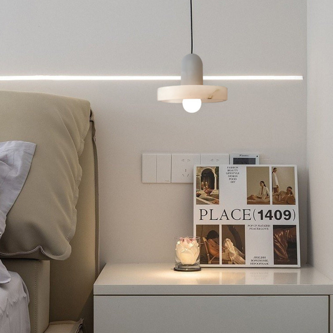 Kamilla  Alabaster Kitchen Island Pendant Lamp