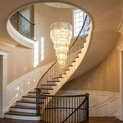 Cascada Spiral Clear Chandelier - Vakkerlight