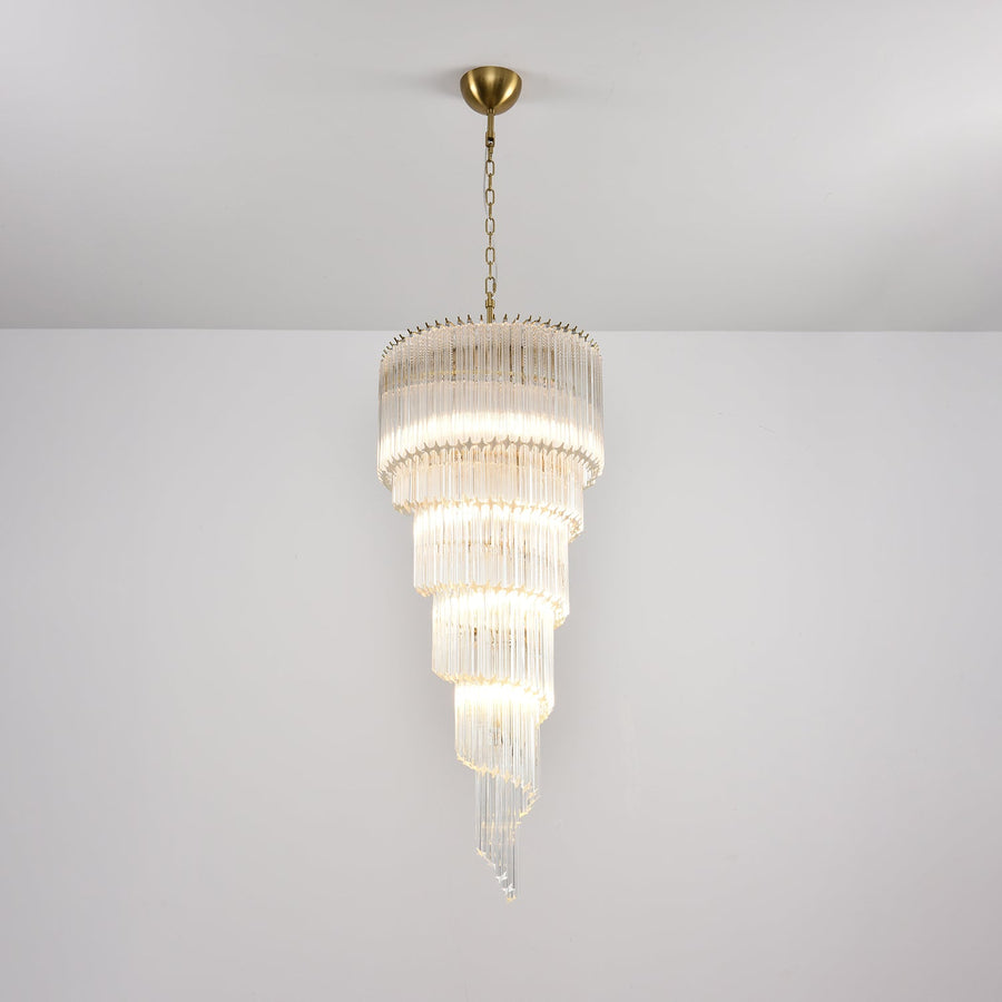 Cascada Spiral Clear Chandelier - Vakkerlight