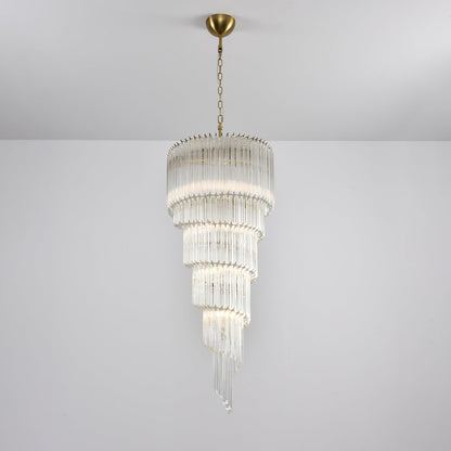 Cascada Spiral Clear Chandelier - Vakkerlight