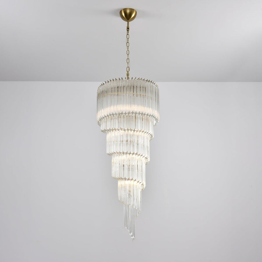 Cascada Spiral Clear Chandelier - Vakkerlight