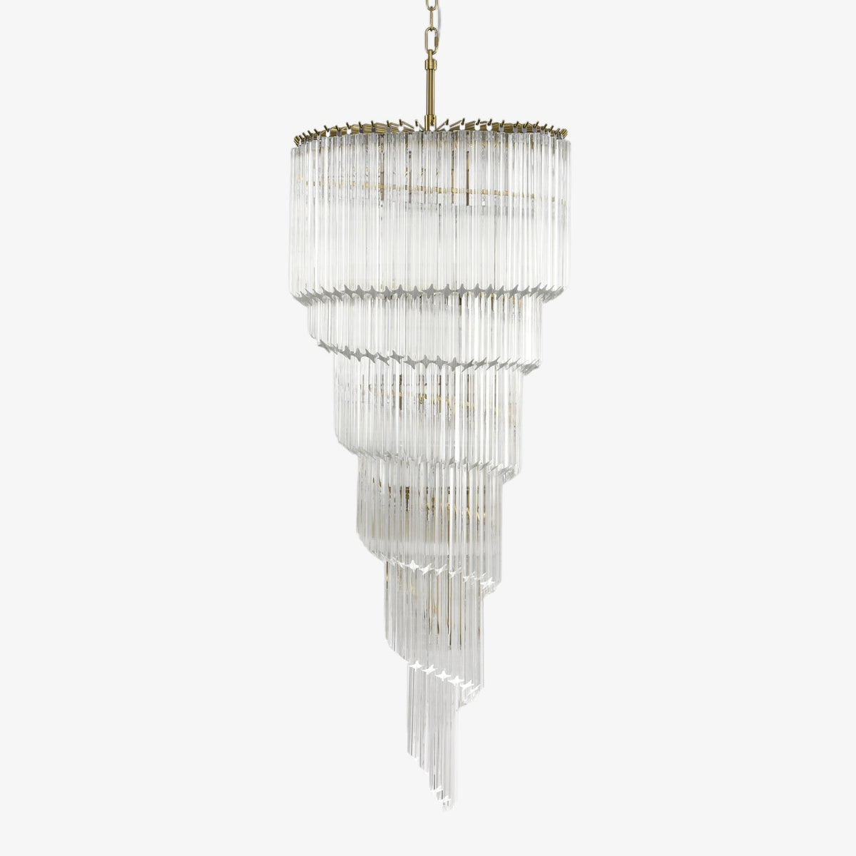 Cascada Spiral Clear Chandelier - Vakkerlight