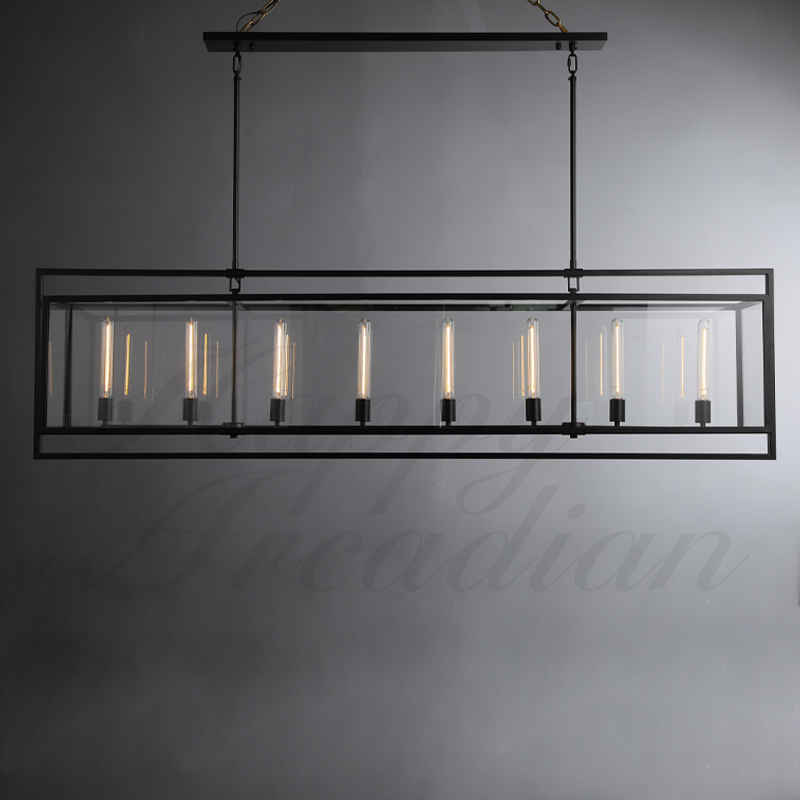 Verao Glass Rectangular Chandelier