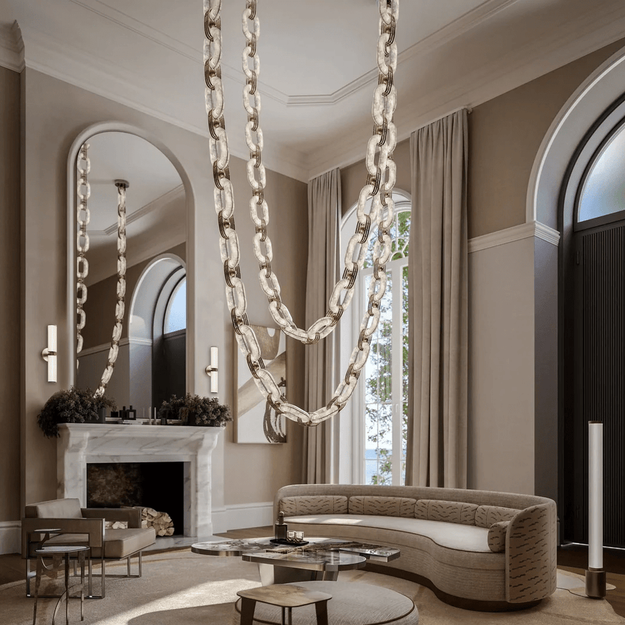 Chain Link Chandelier - Vakkerlight