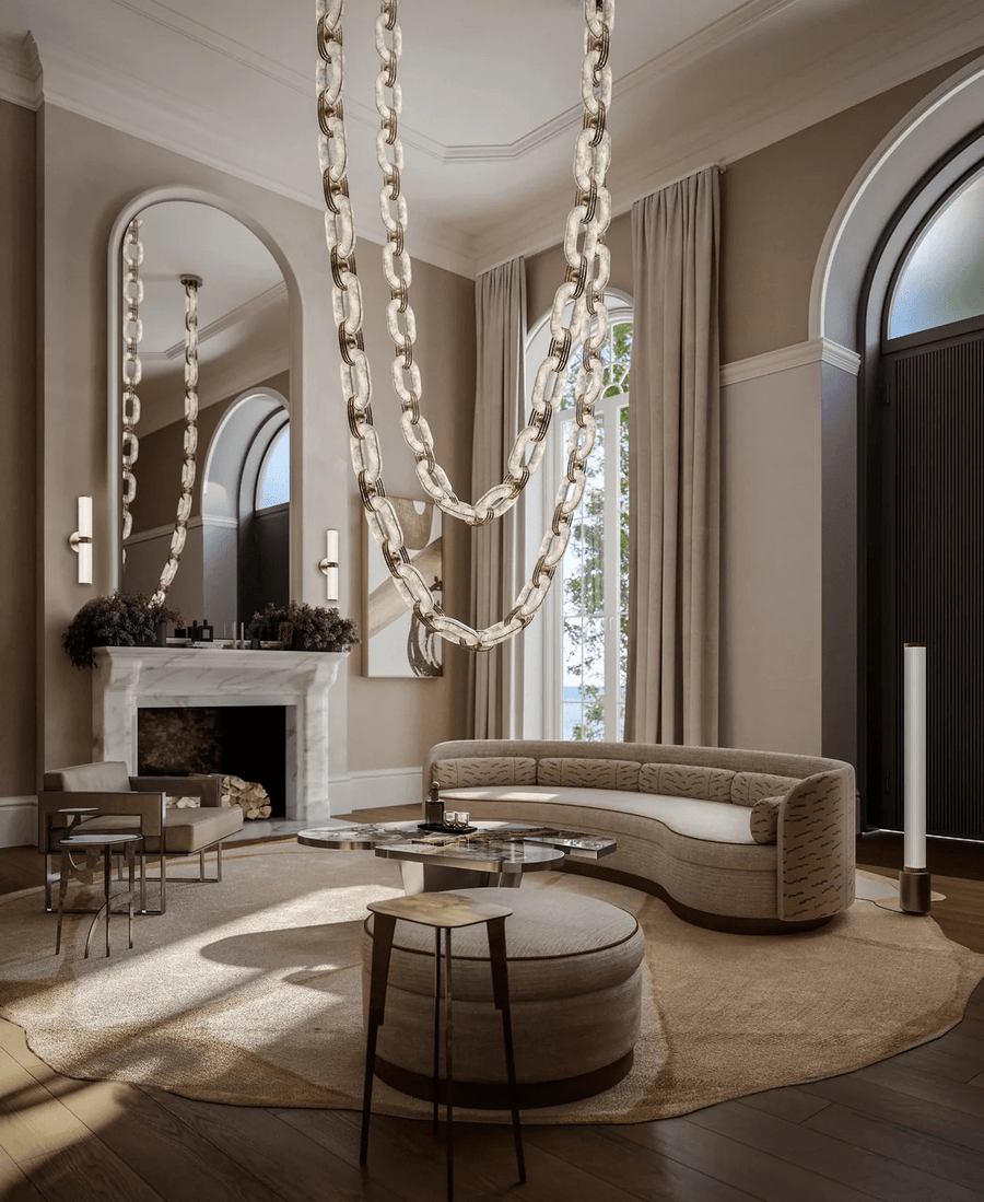 Chain Link Chandelier - Vakkerlight