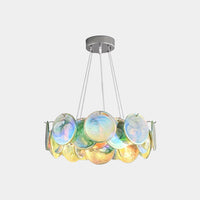 Murano Glass Disc Chandelier 35.4"