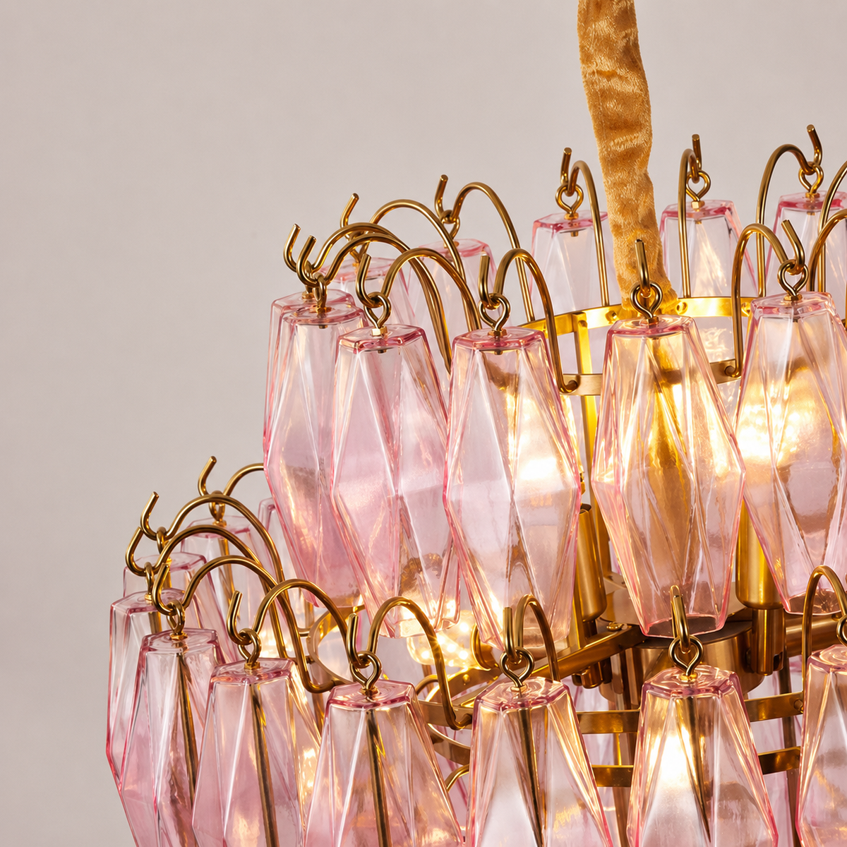 Virelle Cascade Artisan Murano Chandelier 21.7" 25.6"