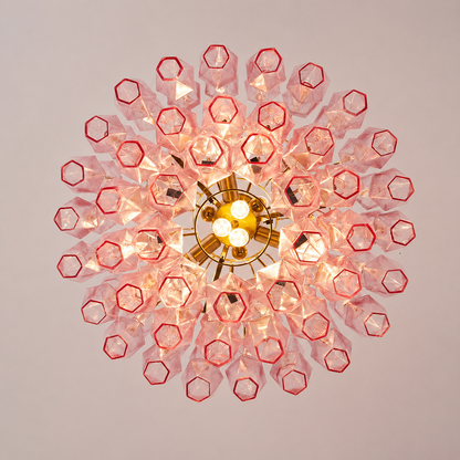 Virelle Cascade Artisan Murano Chandelier 21.7" 25.6"