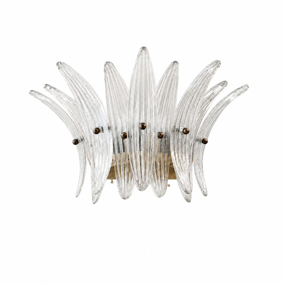 Celestia Sculptural Floral Glass Wall Sconce 9.8"