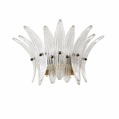 Celestia Sculptural Floral Glass Wall Sconce 9.8"