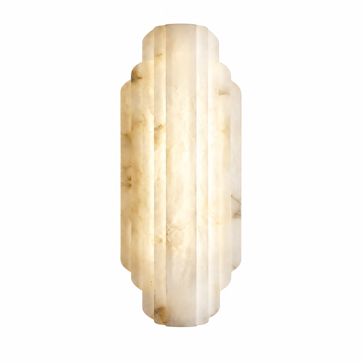 Arcelis Spanish Alabaster Art Deco Wall Sconce 7.9"