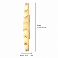 Stravelle Layered Alabaster Organic Modern Wall Sconce