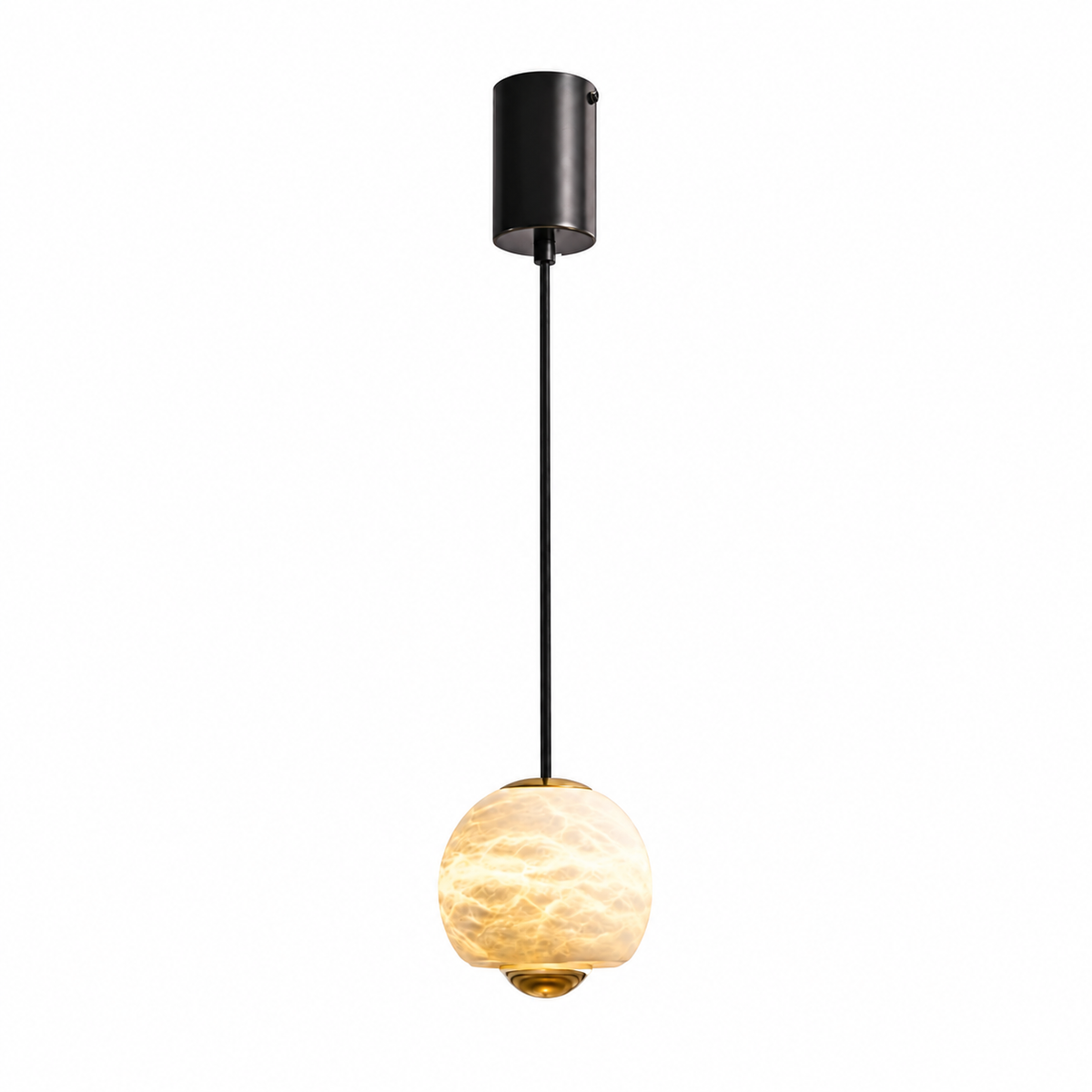 Orbelle Alabaster Globe Modern Pendant Light