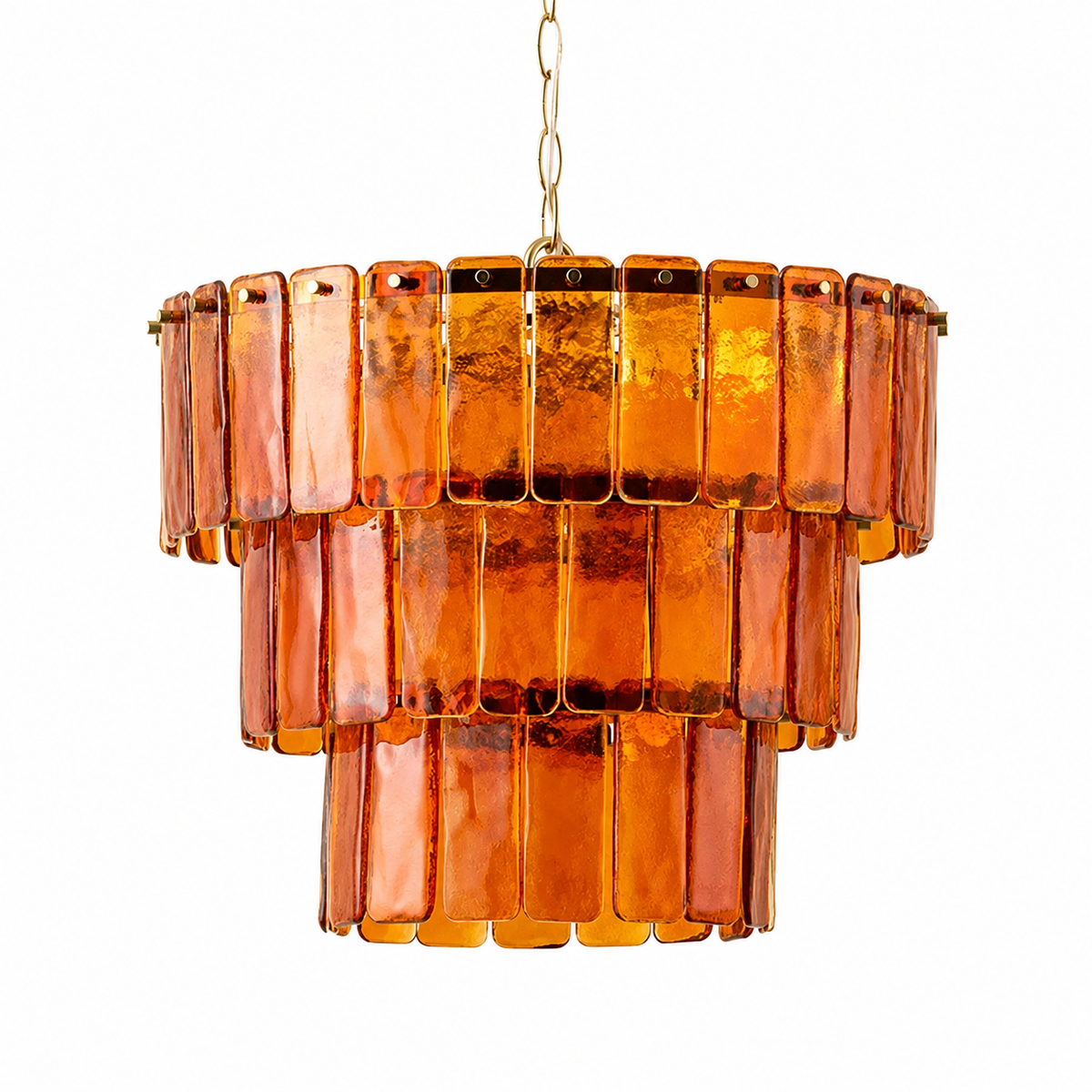 Solenne Ember Artisan Murano Chandelier