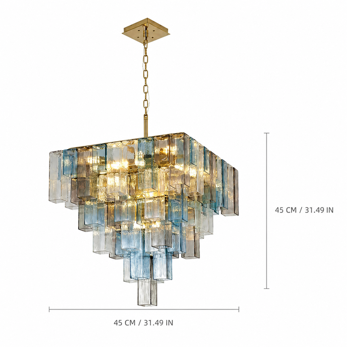 Chromatic Vault Artisan Murano Chandelier