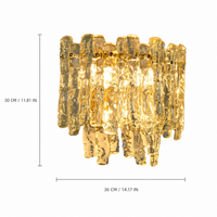 Aureline Murano-Style Textured Glass Wall Sconce