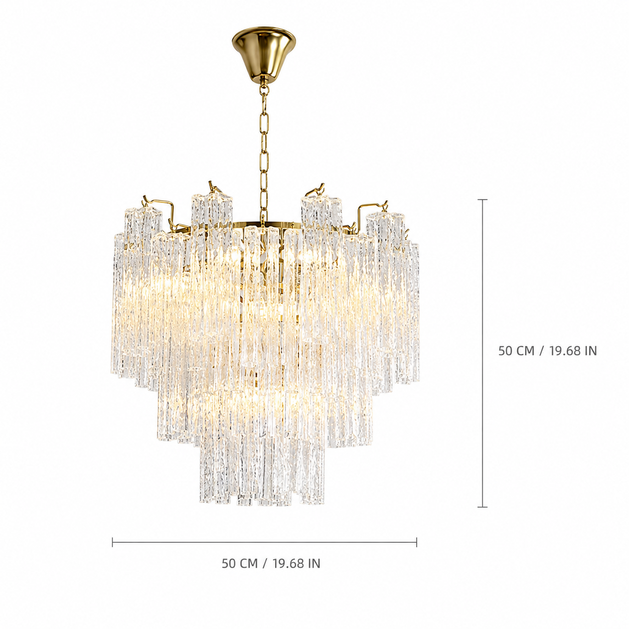 Elaris Cascade Artisan Murano Chandelier