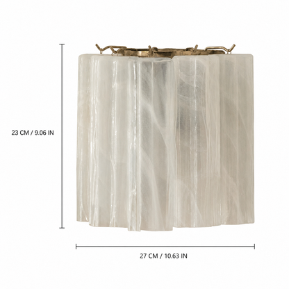 Mirelle Murano-Style Fluted Glass Wall Sconce
