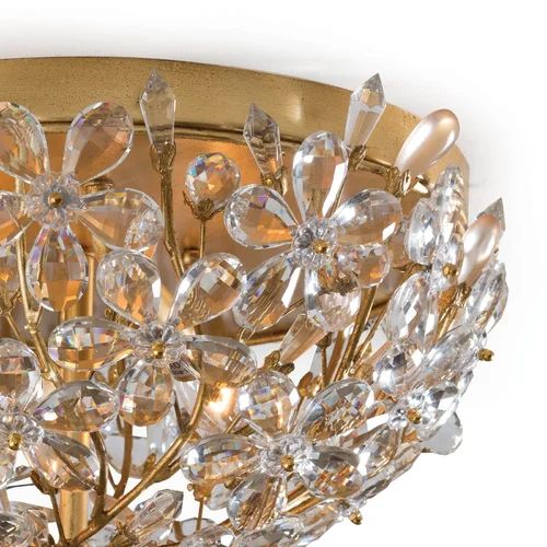 Cherish Crystal Flush Mount for Bedroom