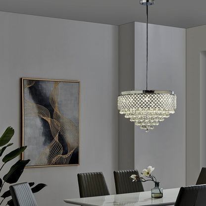 Cinderella Crystal Round Chandelier 12 Light